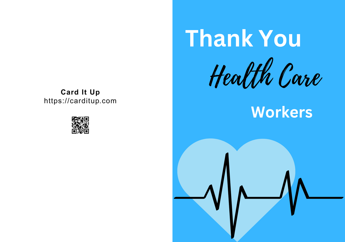 Thank You Health Workers Card