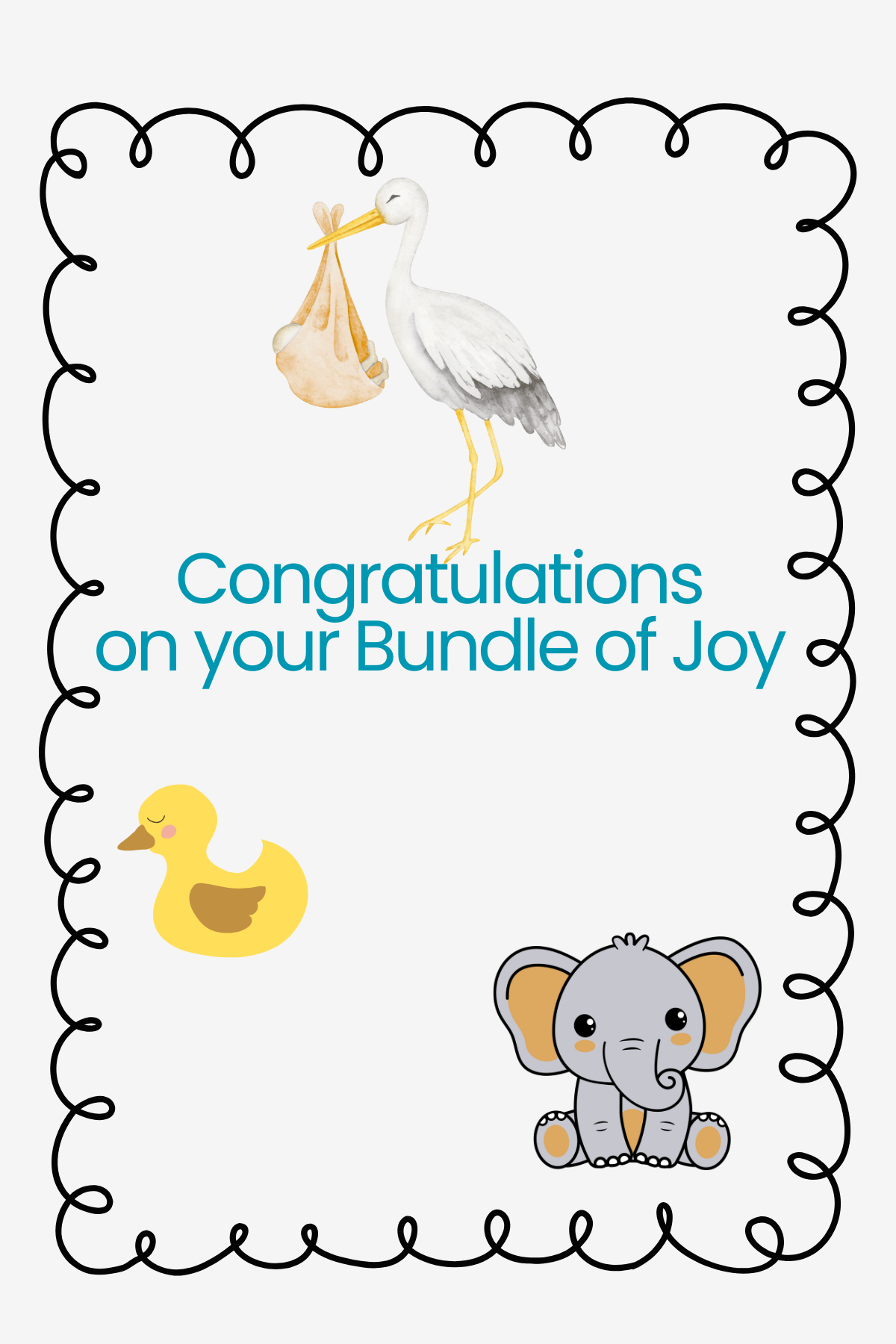 Congratulations on Your Baby Card
