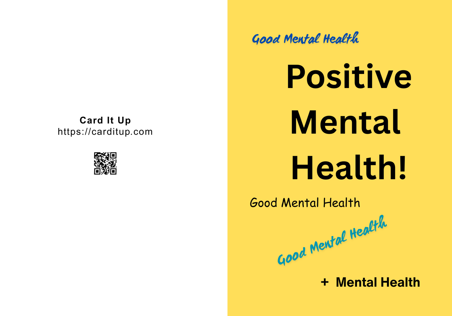 Positive Mental Health Card