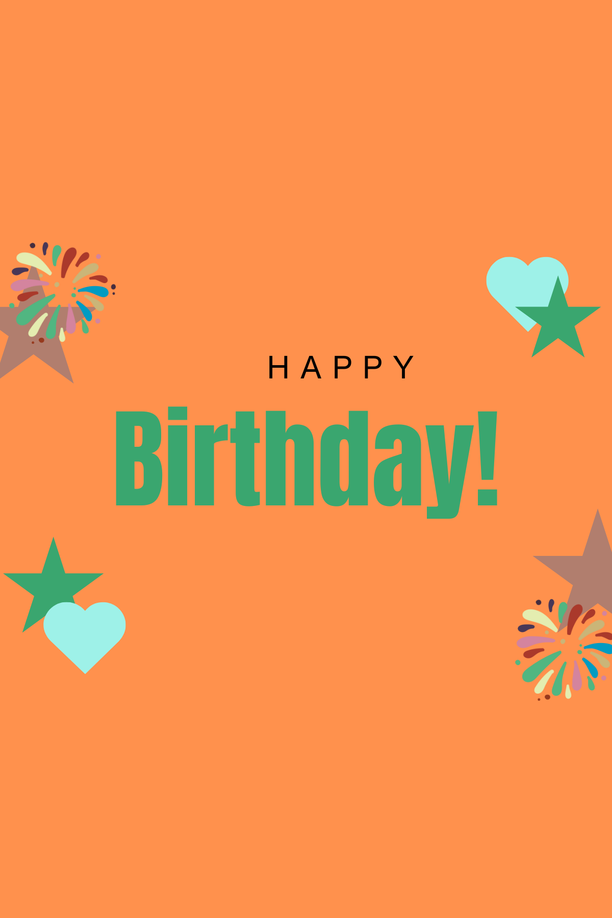 Tropical Birthday Card