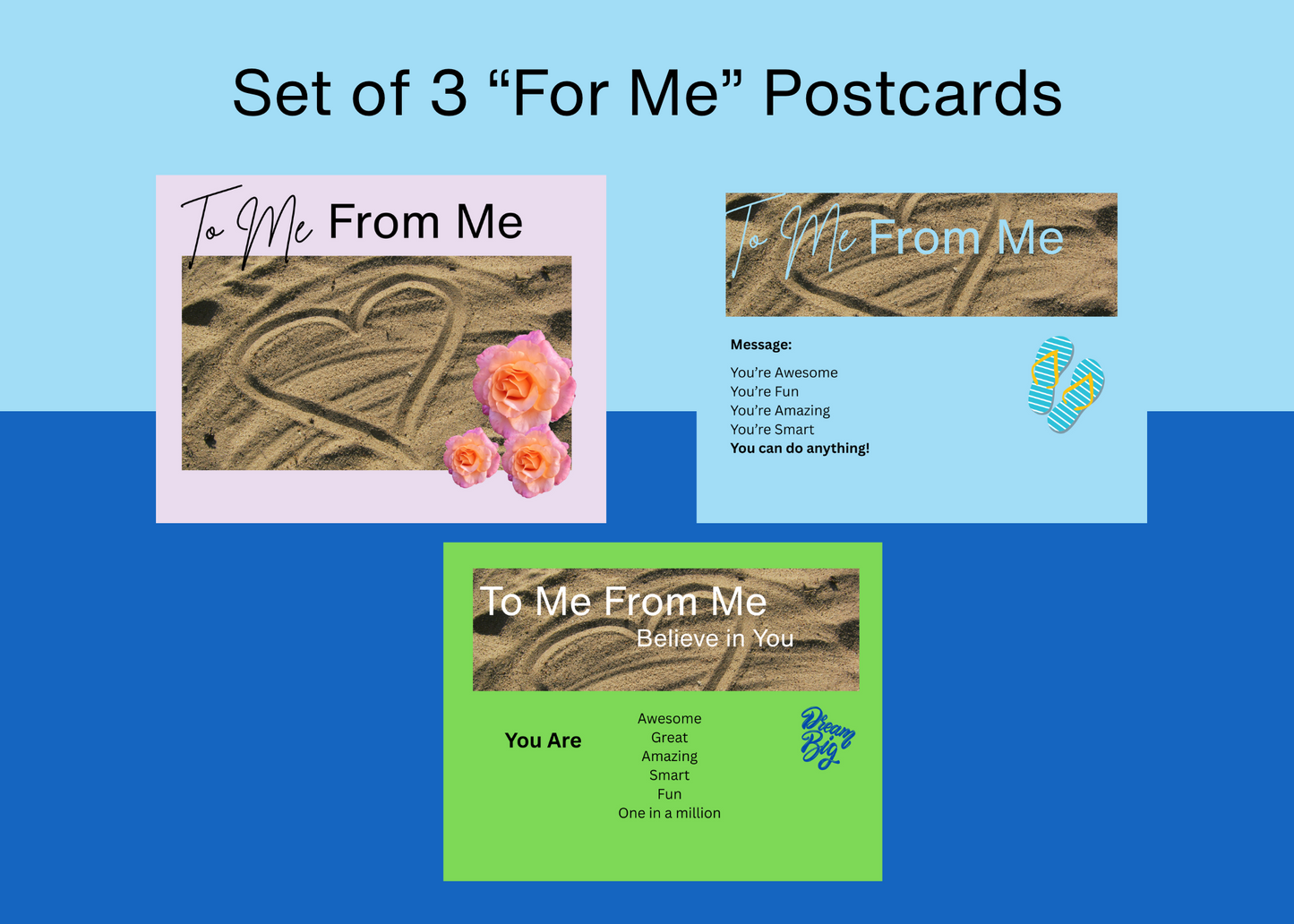 Set of 3 “For Me” Postcards