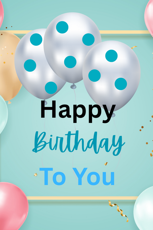 Balloons Birthday Card