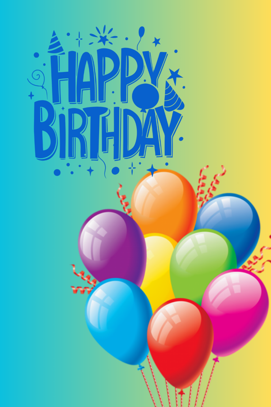 Many Balloons Birthday Card