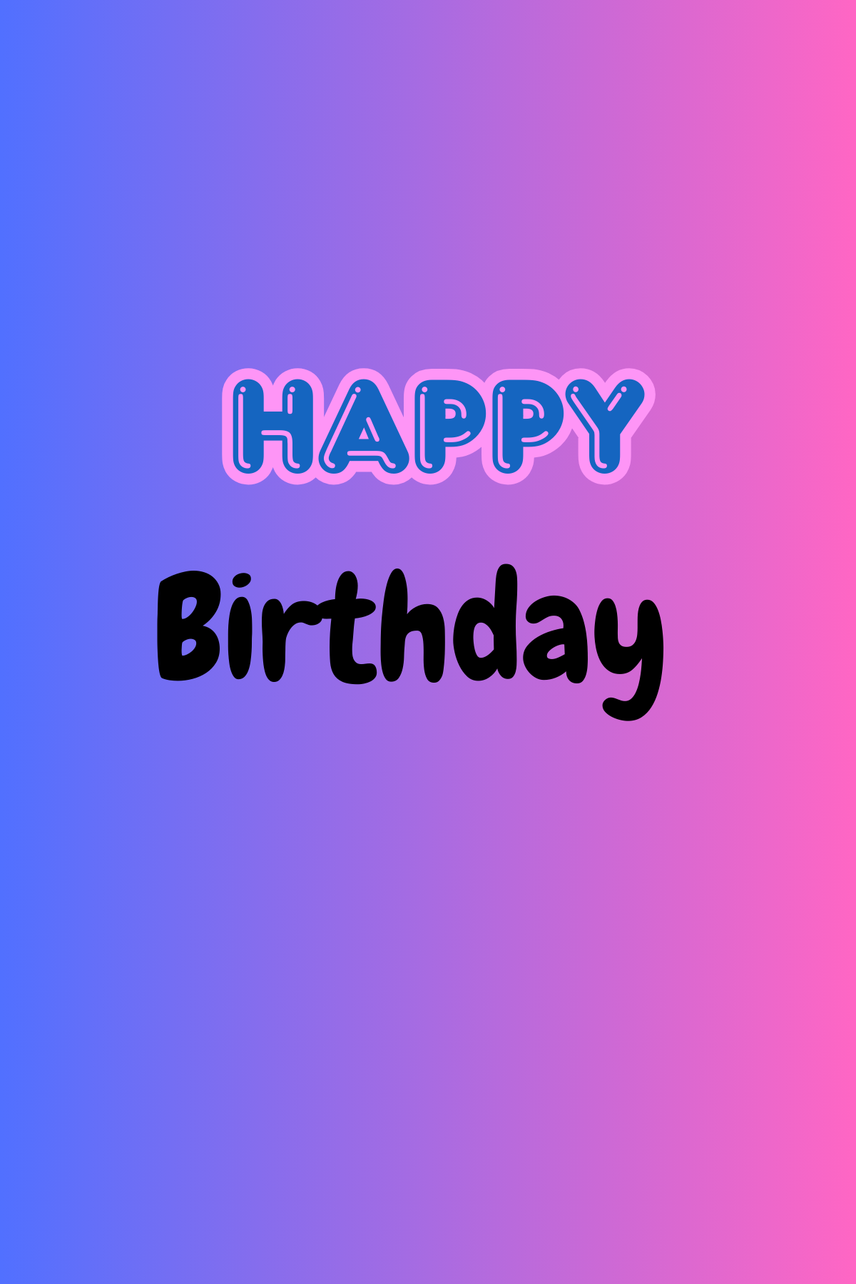 Multi-color  Birthday Card
