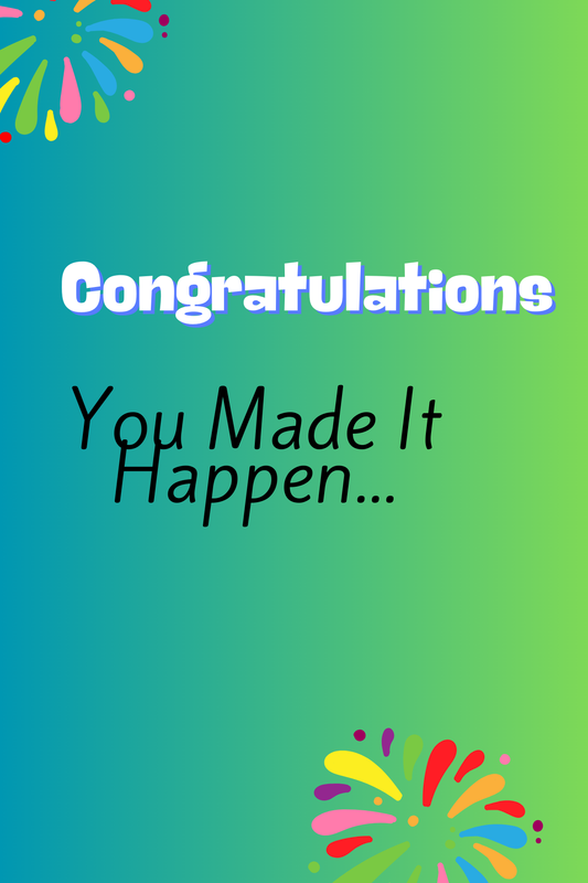 Lime Green Congratulations Card
