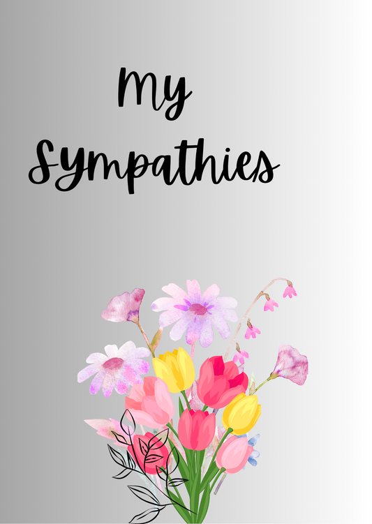 My Sympathies Card