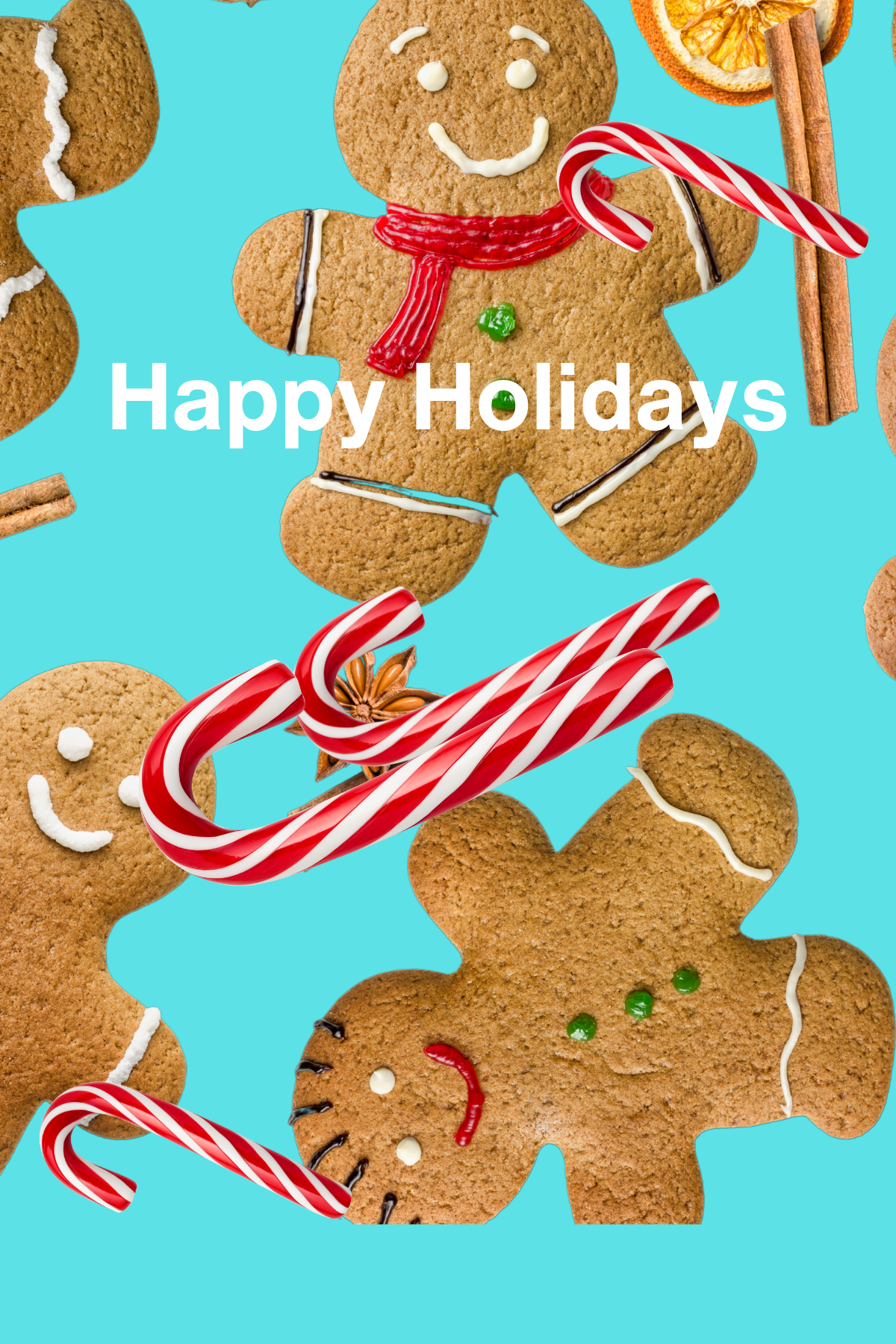 Gingerbread Man Holiday Greeting Card