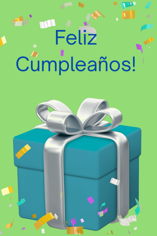 Spanish Green Birthday Card