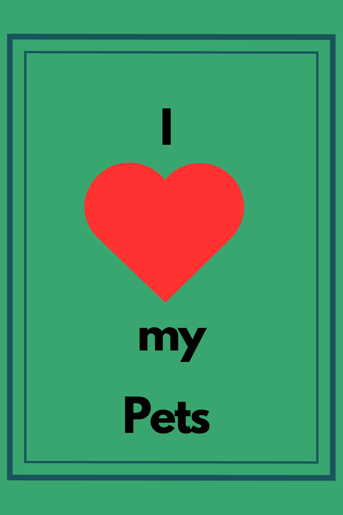 My Awesome Pet(s) Card