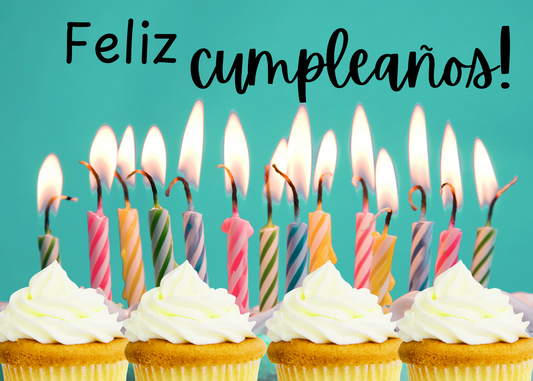 Spanish Birthday Candles Card
