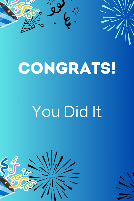 Blue Lagoon Congratulations Card