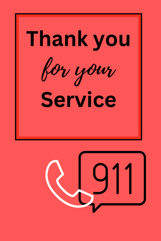 Thank You First Responders Card