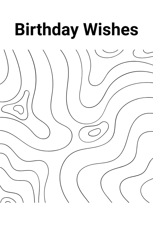 Birthday Monochrome Card