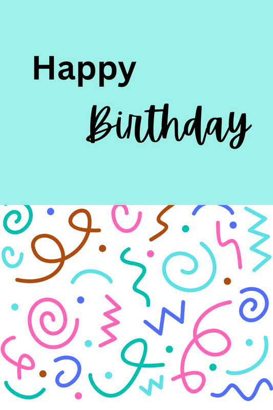 Birthday Card with Patterns