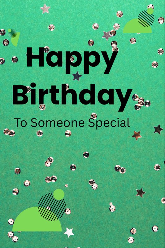 Bright Green Birthday Card