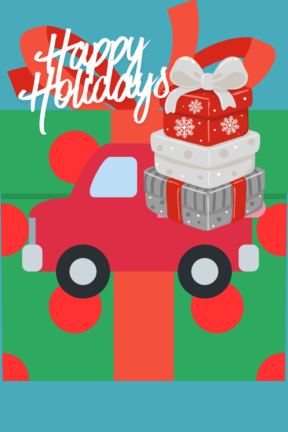 Happy Holidays Christmas Card