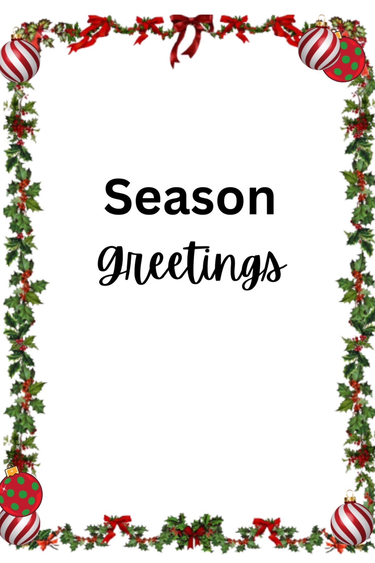 Season Greetings Card